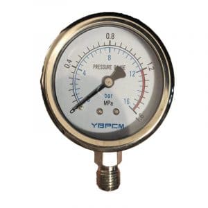 Oil & Gas 2 Quality Pressure Gauges Water Center Back Mount-Suitable for Air 