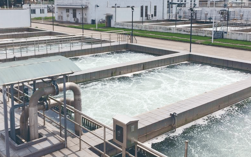 chlorine in water treatment plant