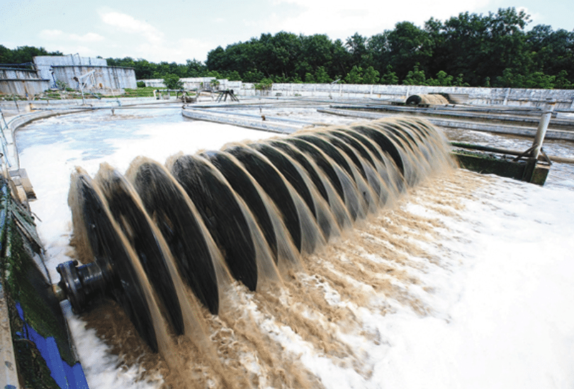 Discharge of industrial chemical wastewater