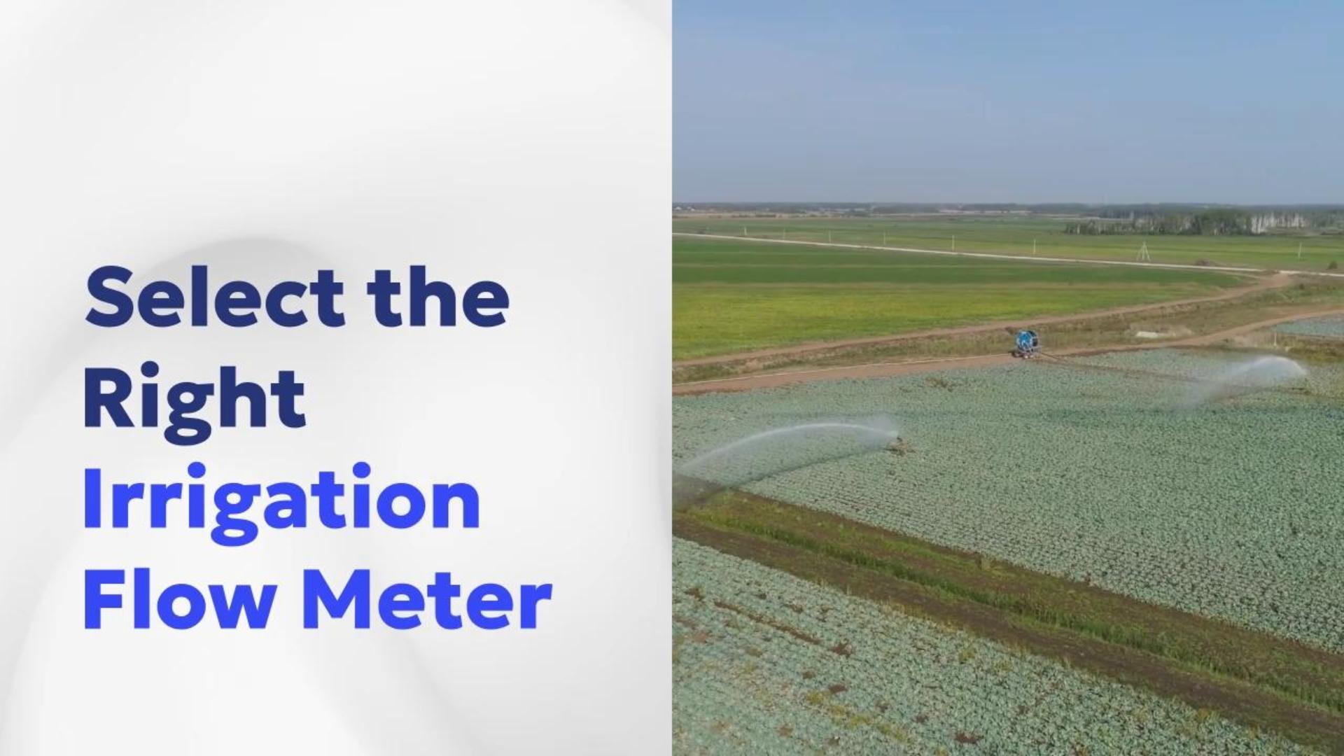 Select right irrigation flow meter-banner