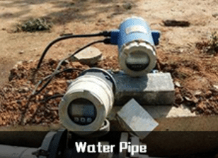 flowmeter in water pipe