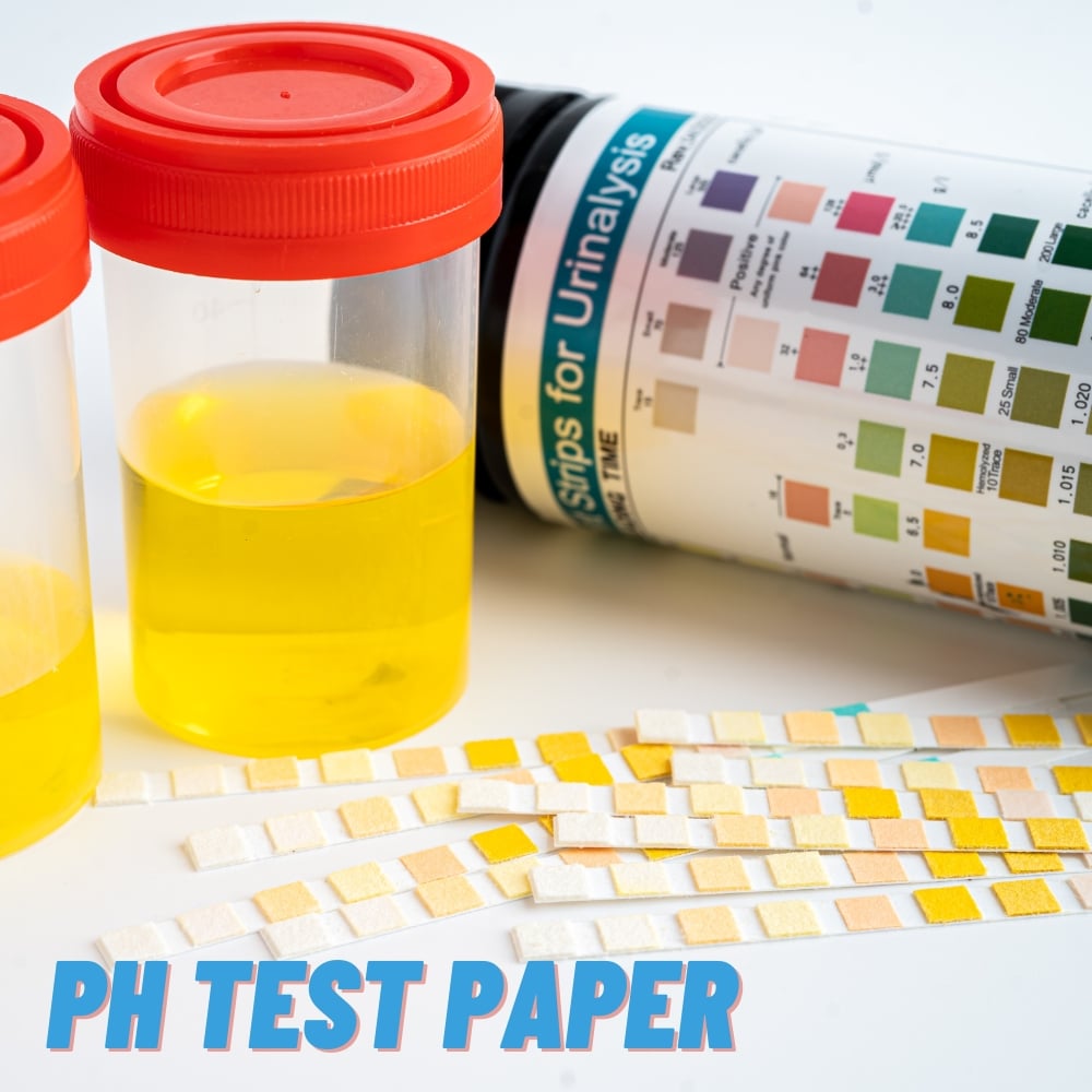 ph test paper to test ph measurements in water