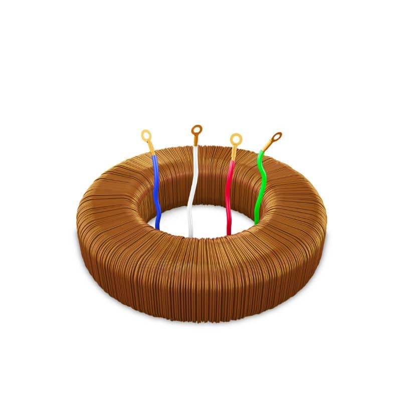 Toroidal conductivity sensor's toroidal coil diagram