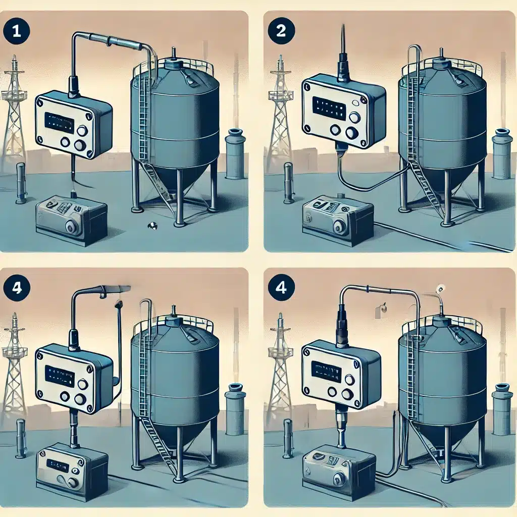 Steps for installing Ultrasonic Level Transmitter